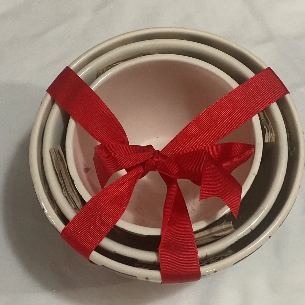Festive Green and Red Plaid Holiday Bowls